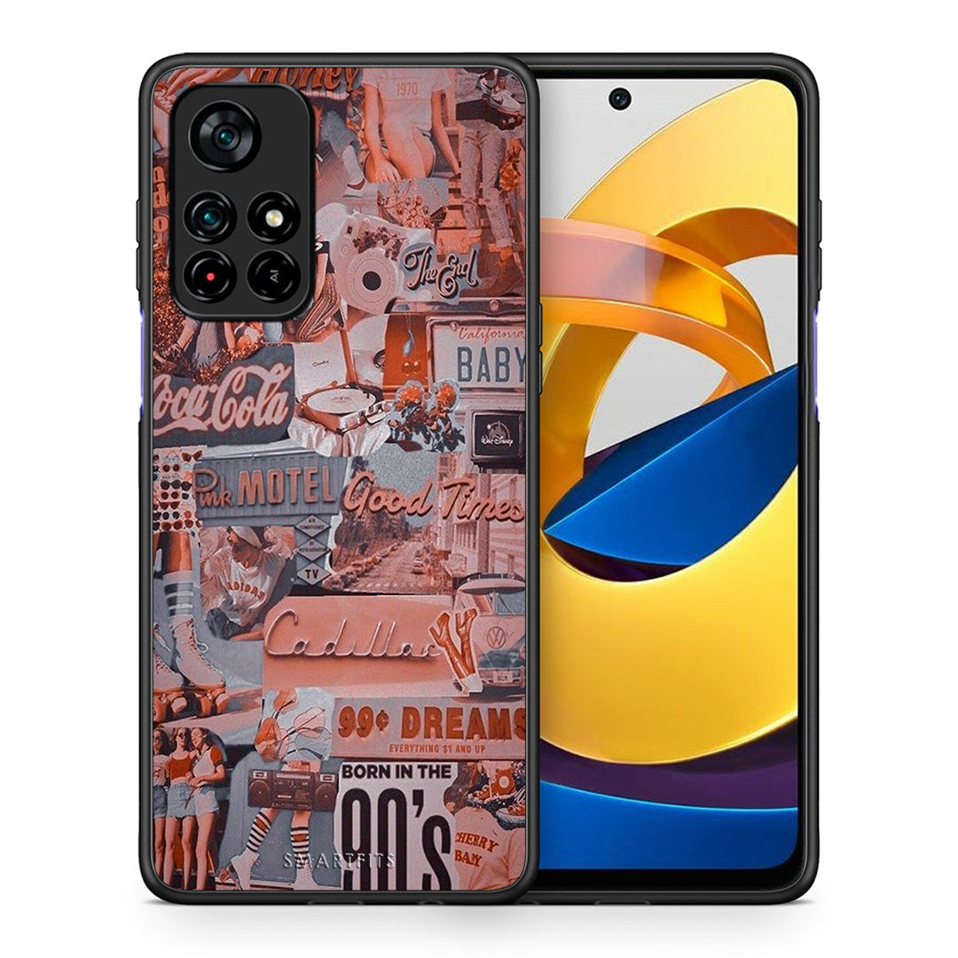 Θήκη Xiaomi Poco M4 Pro 5G Born In 90s από τη Smartfits με σχέδιο στο πίσω μέρος και μαύρο περίβλημα | Xiaomi Poco M4 Pro 5G Born In 90s case with colorful back and black bezels