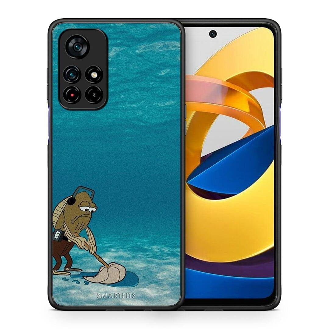 Θήκη Xiaomi Poco M4 Pro 5G Clean The Ocean από τη Smartfits με σχέδιο στο πίσω μέρος και μαύρο περίβλημα | Xiaomi Poco M4 Pro 5G Clean The Ocean case with colorful back and black bezels