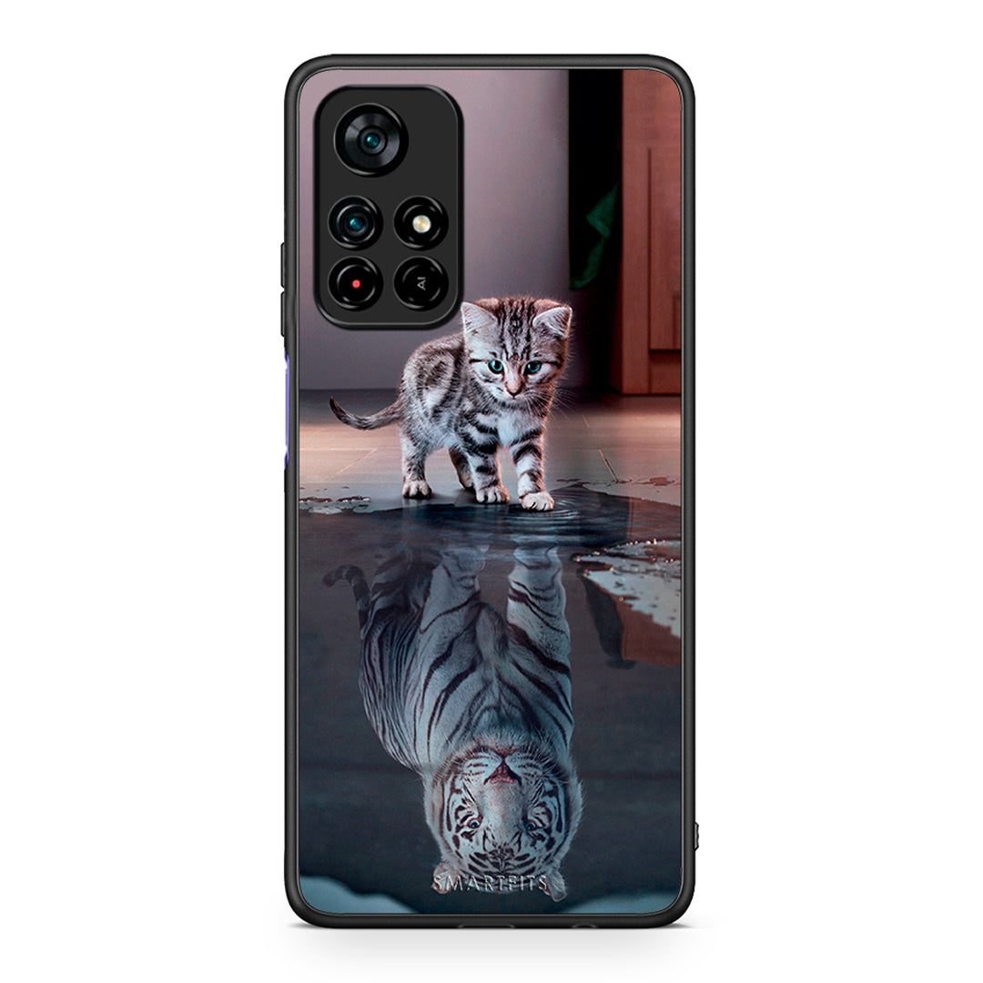 4 - Xiaomi Poco M4 Pro 5G Tiger Cute case, cover, bumper