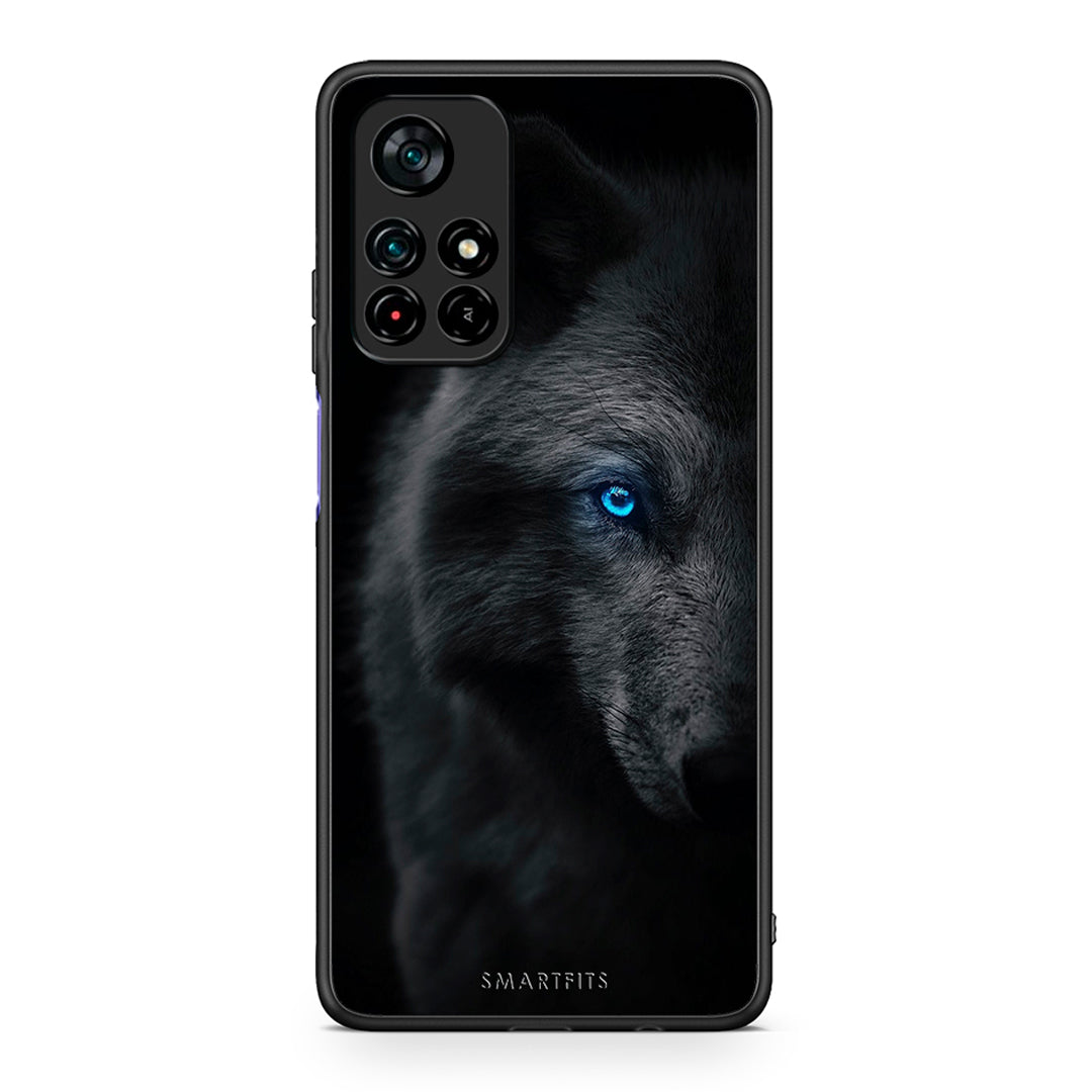 Xiaomi Poco M4 Pro 5G Dark Wolf θήκη από τη Smartfits με σχέδιο στο πίσω μέρος και μαύρο περίβλημα | Smartphone case with colorful back and black bezels by Smartfits