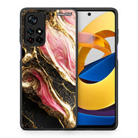 Thumbnail for Θήκη Xiaomi Poco M4 Pro 5G Glamorous Pink Marble από τη Smartfits με σχέδιο στο πίσω μέρος και μαύρο περίβλημα | Xiaomi Poco M4 Pro 5G Glamorous Pink Marble case with colorful back and black bezels