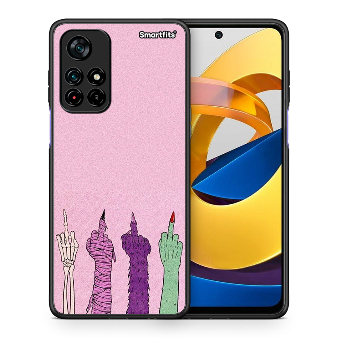 Θήκη Xiaomi Poco M4 Pro 5G Halloween Be A Lady από τη Smartfits με σχέδιο στο πίσω μέρος και μαύρο περίβλημα | Xiaomi Poco M4 Pro 5G Halloween Be A Lady case with colorful back and black bezels