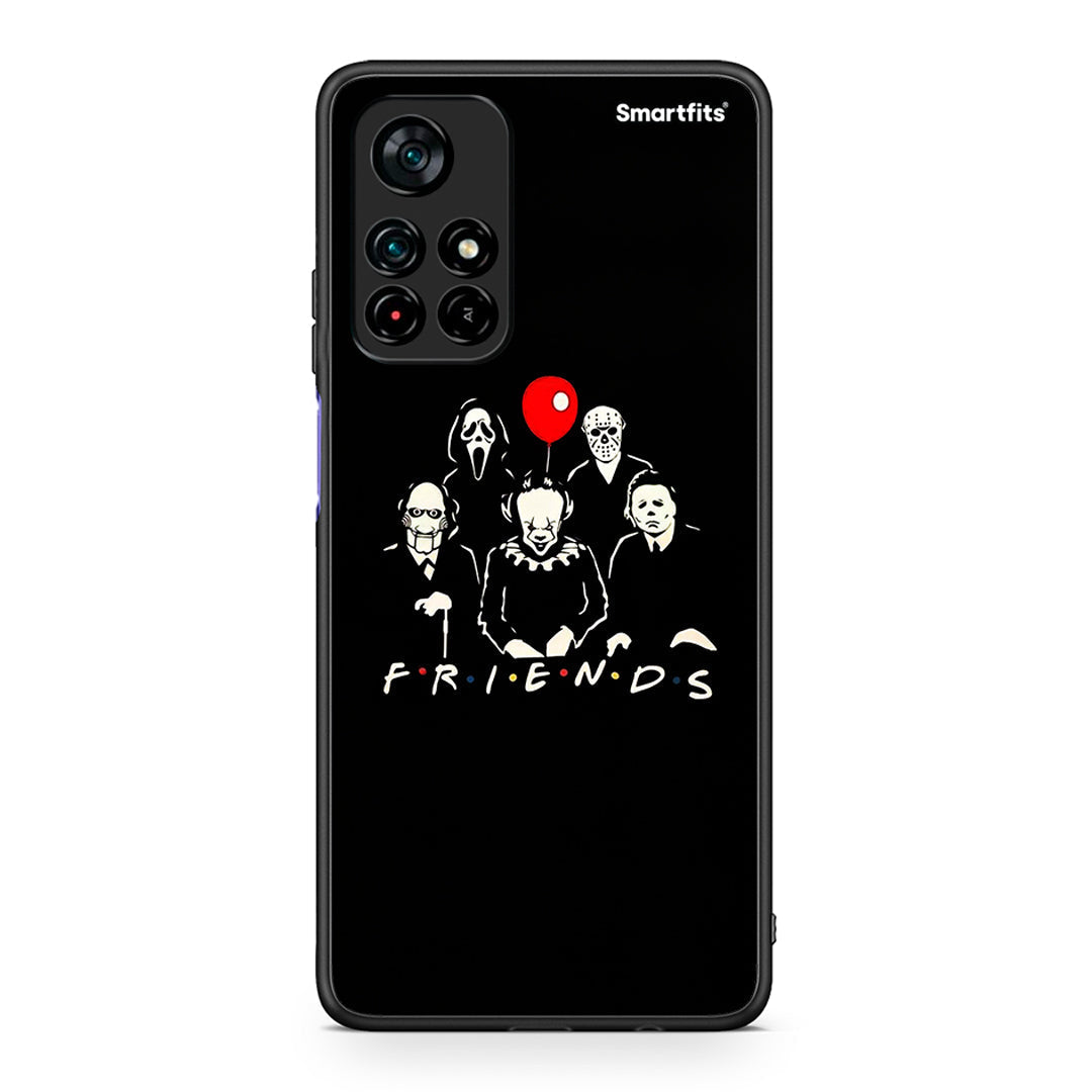 Xiaomi Poco M4 Pro 5G Halloween Friends θήκη από τη Smartfits με σχέδιο στο πίσω μέρος και μαύρο περίβλημα | Smartphone case with colorful back and black bezels by Smartfits