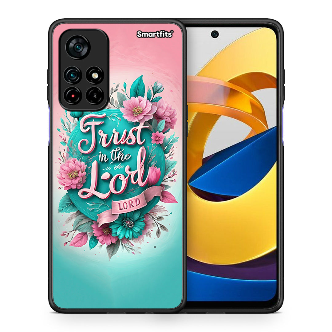 Θήκη Xiaomi Poco M4 Pro 5G Lord Trust από τη Smartfits με σχέδιο στο πίσω μέρος και μαύρο περίβλημα | Xiaomi Poco M4 Pro 5G Lord Trust case with colorful back and black bezels