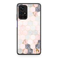 Thumbnail for 4 - Xiaomi Poco M4 Pro 5G Hexagon Pink Marble case, cover, bumper