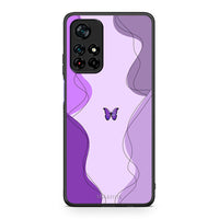 Thumbnail for Xiaomi Poco M4 Pro 5G Purple Mariposa Θήκη Αγίου Βαλεντίνου από τη Smartfits με σχέδιο στο πίσω μέρος και μαύρο περίβλημα | Smartphone case with colorful back and black bezels by Smartfits