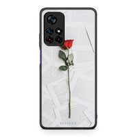 Thumbnail for Xiaomi Poco M4 Pro 5G Red Rose θήκη από τη Smartfits με σχέδιο στο πίσω μέρος και μαύρο περίβλημα | Smartphone case with colorful back and black bezels by Smartfits