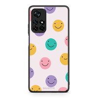 Thumbnail for Xiaomi Poco M4 Pro 5G Smiley Faces θήκη από τη Smartfits με σχέδιο στο πίσω μέρος και μαύρο περίβλημα | Smartphone case with colorful back and black bezels by Smartfits