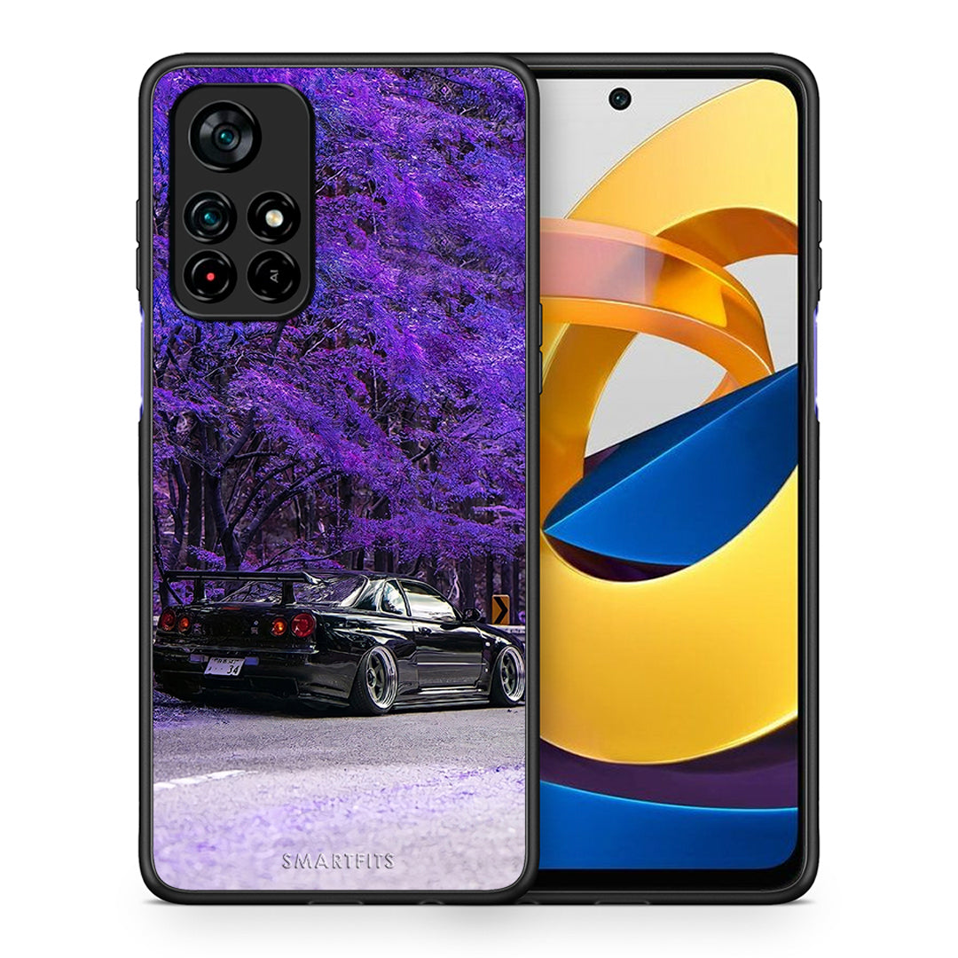 Θήκη Αγίου Βαλεντίνου Xiaomi Poco M4 Pro 5G Super Car από τη Smartfits με σχέδιο στο πίσω μέρος και μαύρο περίβλημα | Xiaomi Poco M4 Pro 5G Super Car case with colorful back and black bezels