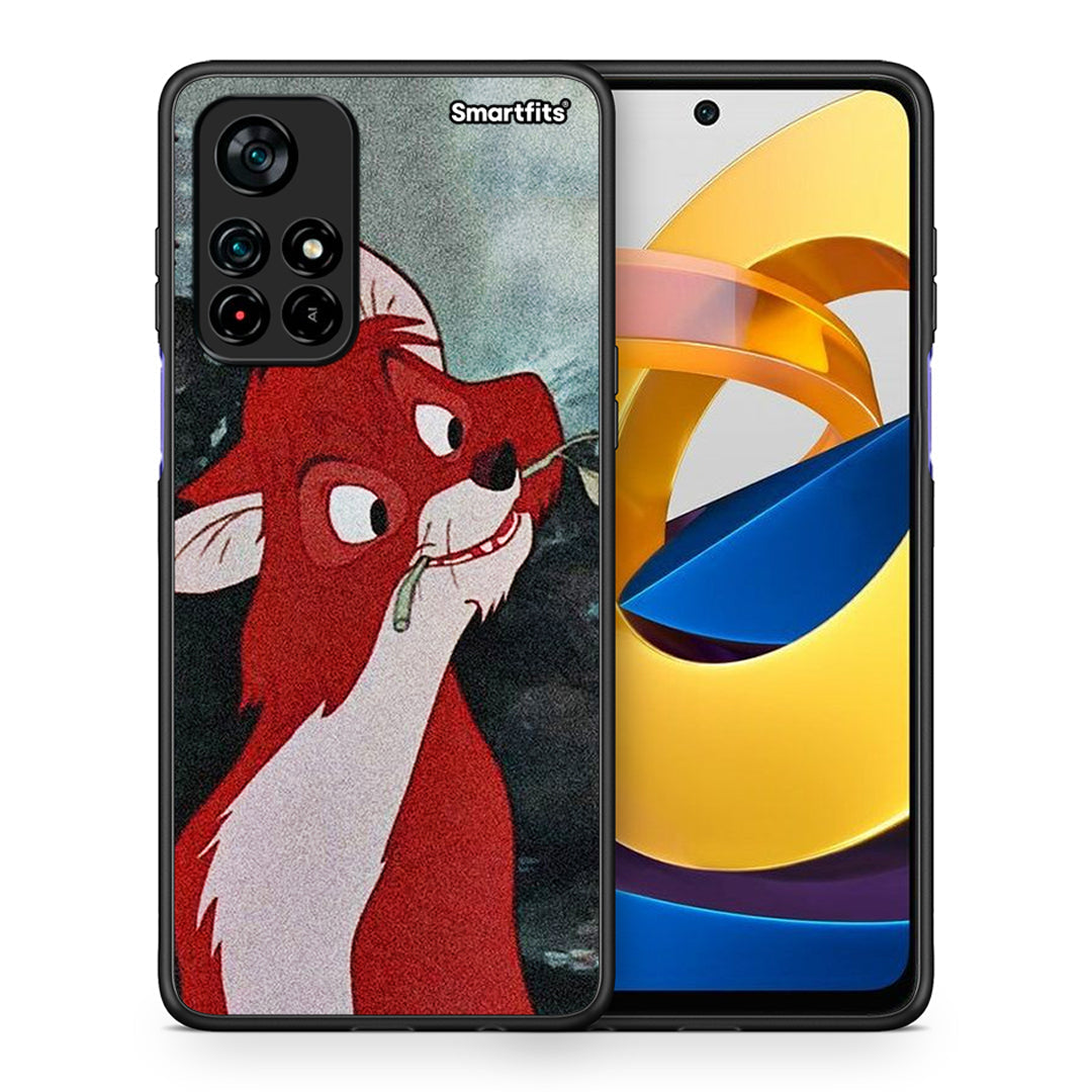 Θήκη Xiaomi Poco M4 Pro 5G Tod And Vixey Love 1 από τη Smartfits με σχέδιο στο πίσω μέρος και μαύρο περίβλημα | Xiaomi Poco M4 Pro 5G Tod And Vixey Love 1 case with colorful back and black bezels