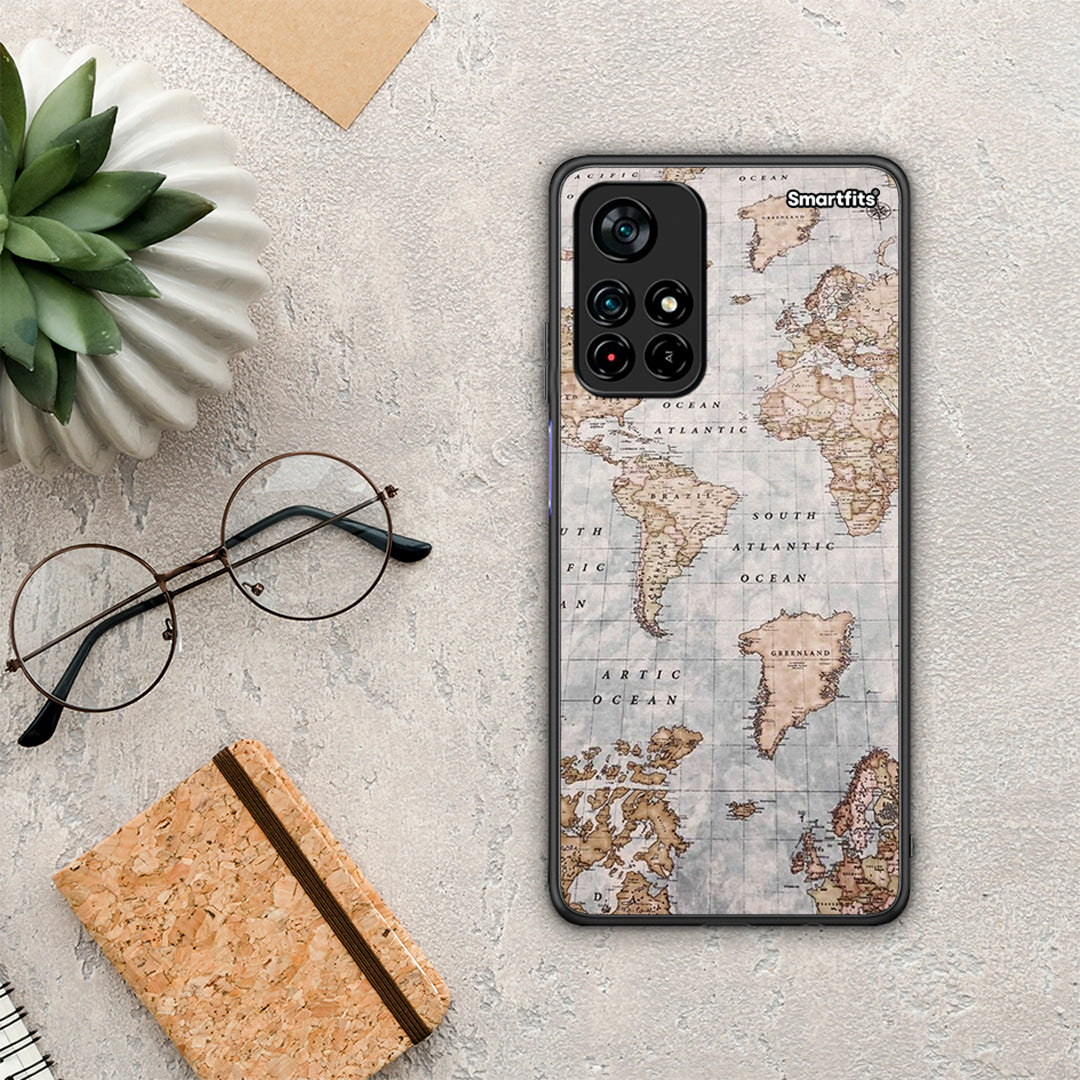 World Map - Xiaomi Redmi Note 11S 5G θήκη