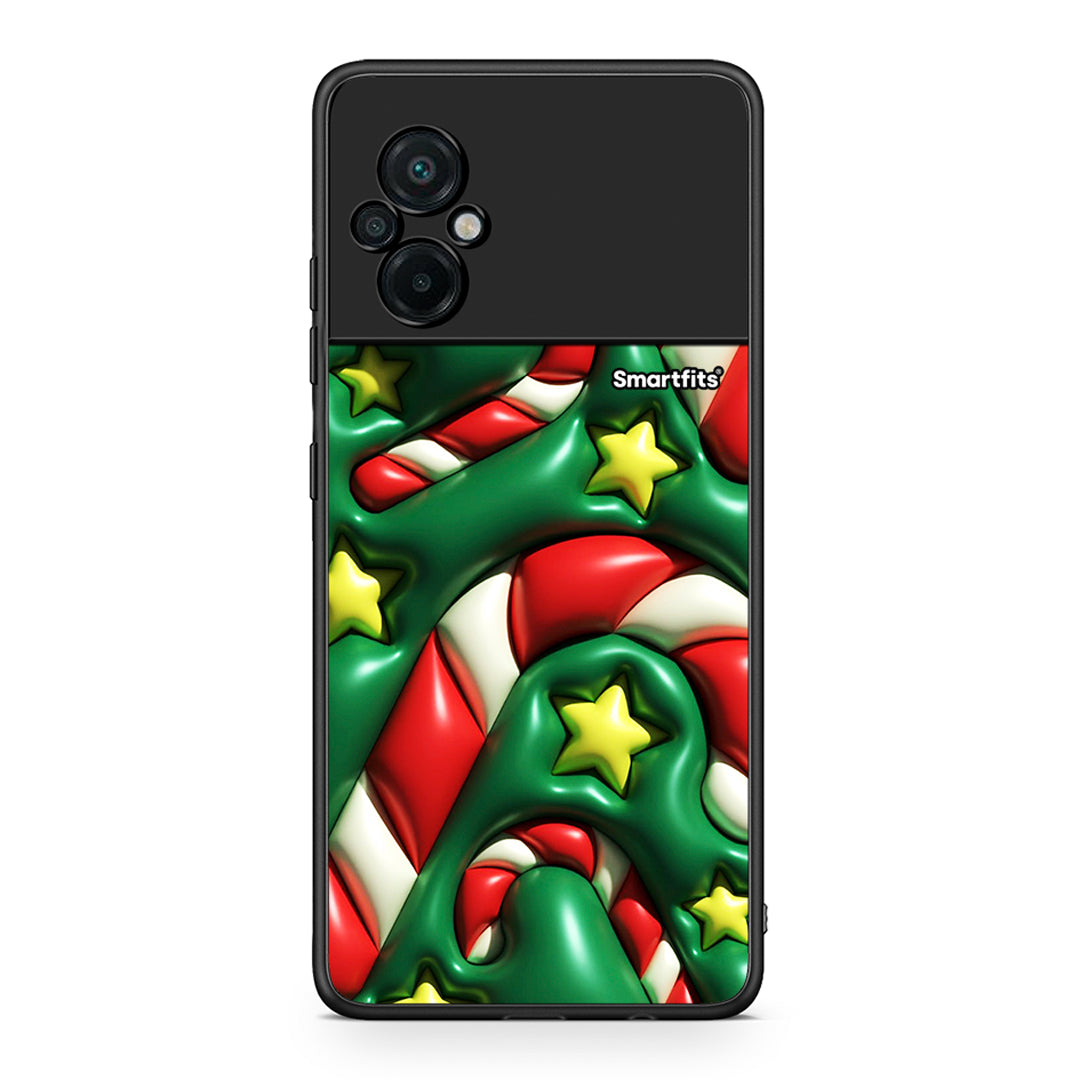 Xiaomi Poco M5 / Redmi Note 11E Christmas Bubbles θήκη από τη Smartfits με σχέδιο στο πίσω μέρος και μαύρο περίβλημα | Smartphone case with colorful back and black bezels by Smartfits