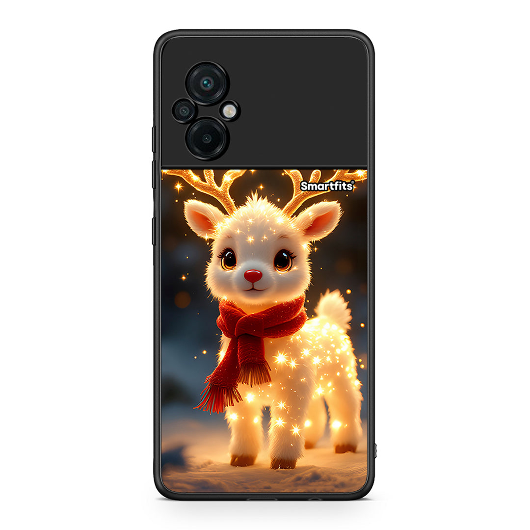 Xiaomi Poco M5 / Redmi Note 11E Christmas Cutie θήκη από τη Smartfits με σχέδιο στο πίσω μέρος και μαύρο περίβλημα | Smartphone case with colorful back and black bezels by Smartfits