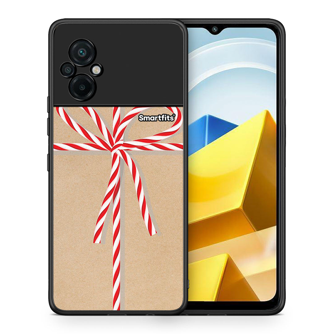 Θήκη Xiaomi Poco M5 / Redmi Note 11E Christmas Gift από τη Smartfits με σχέδιο στο πίσω μέρος και μαύρο περίβλημα | Xiaomi Poco M5 / Redmi Note 11E Christmas Gift case with colorful back and black bezels