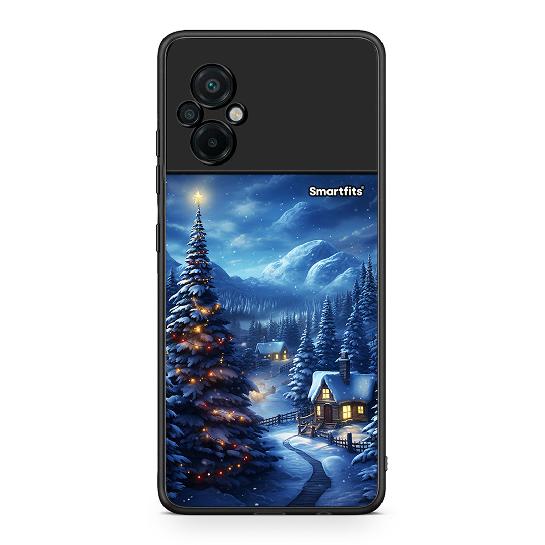 Xiaomi Poco M5 / Redmi Note 11E Christmas Scenery θήκη από τη Smartfits με σχέδιο στο πίσω μέρος και μαύρο περίβλημα | Smartphone case with colorful back and black bezels by Smartfits