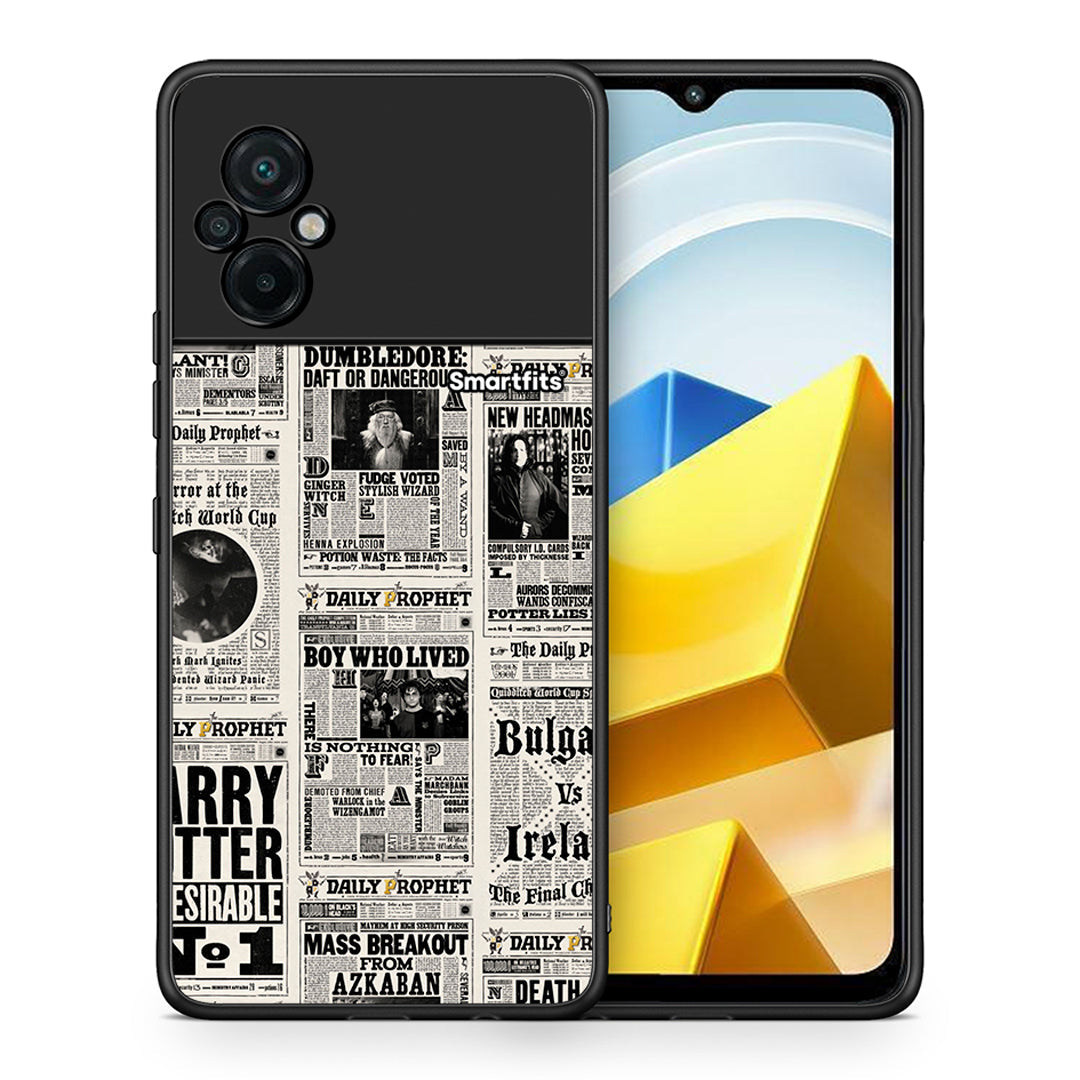 Θήκη Xiaomi Poco M5 / Redmi Note 11E Harry Paper από τη Smartfits με σχέδιο στο πίσω μέρος και μαύρο περίβλημα | Xiaomi Poco M5 / Redmi Note 11E Harry Paper case with colorful back and black bezels