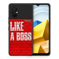 Thumbnail for Θήκη Xiaomi Poco M5 / Redmi Note 11E Like A Boss από τη Smartfits με σχέδιο στο πίσω μέρος και μαύρο περίβλημα | Xiaomi Poco M5 / Redmi Note 11E Like A Boss case with colorful back and black bezels