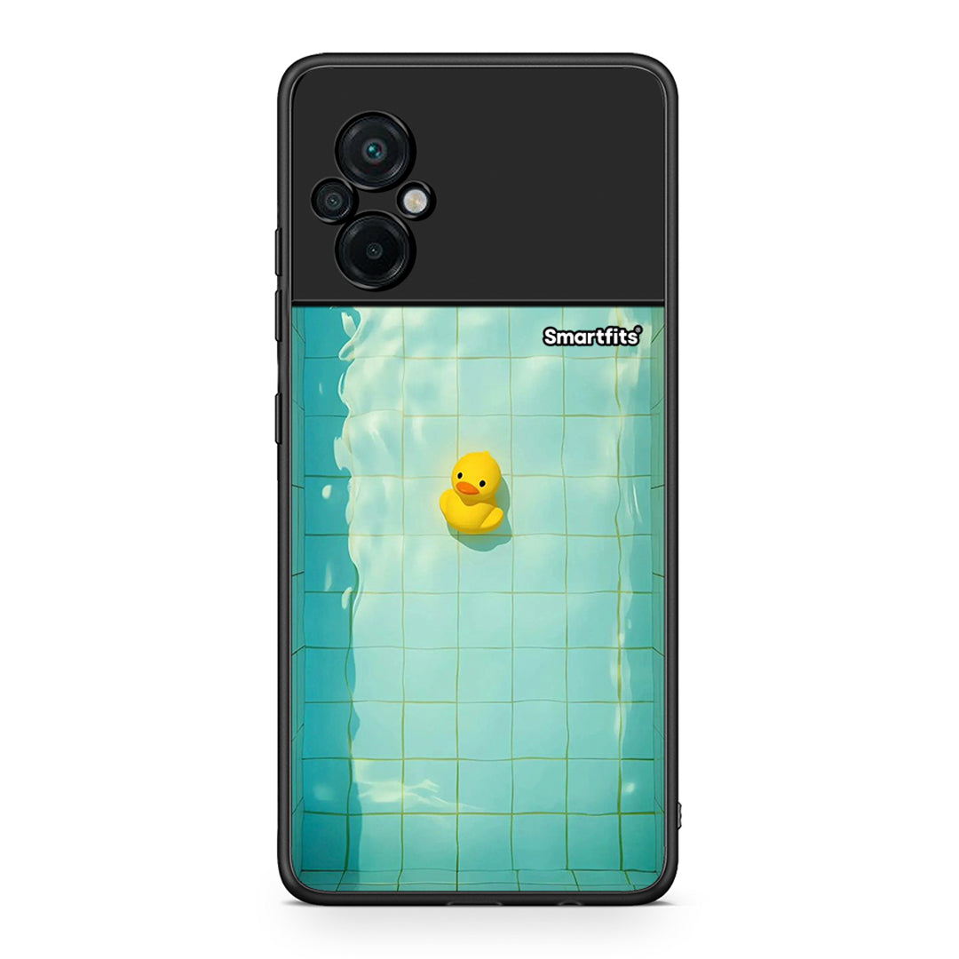 Xiaomi Poco M5 / Redmi Note 11E Yellow Duck θήκη από τη Smartfits με σχέδιο στο πίσω μέρος και μαύρο περίβλημα | Smartphone case with colorful back and black bezels by Smartfits