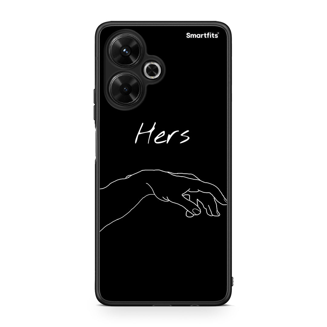 Xiaomi Poco M6 4G Aeshetic Love 1 Θήκη Αγίου Βαλεντίνου από τη Smartfits με σχέδιο στο πίσω μέρος και μαύρο περίβλημα | Smartphone case with colorful back and black bezels by Smartfits