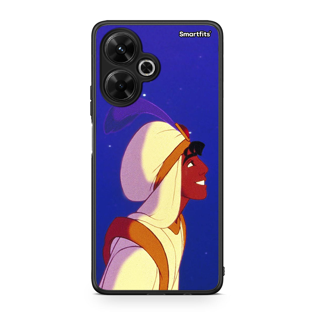 Xiaomi Poco M6 4G Alladin And Jasmine Love 1 θήκη από τη Smartfits με σχέδιο στο πίσω μέρος και μαύρο περίβλημα | Smartphone case with colorful back and black bezels by Smartfits