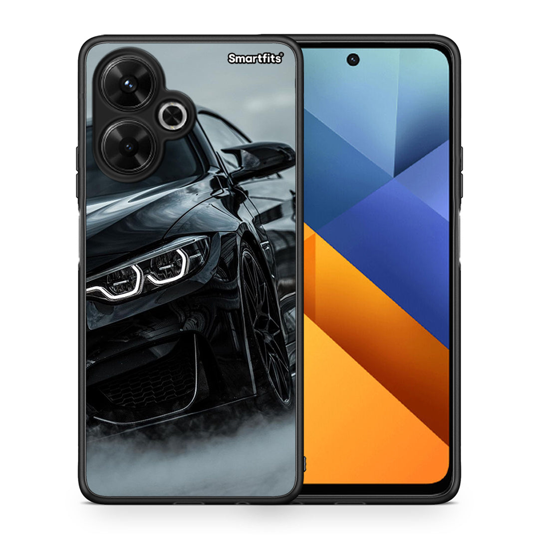 Θήκη Xiaomi Poco M6 4G Black BMW από τη Smartfits με σχέδιο στο πίσω μέρος και μαύρο περίβλημα | Xiaomi Poco M6 4G Black BMW case with colorful back and black bezels