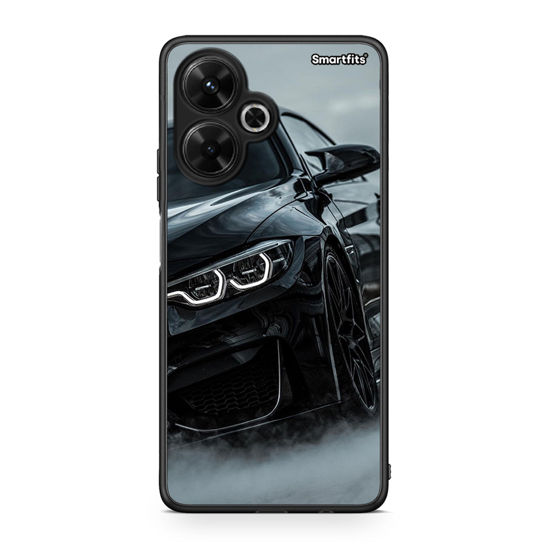 Xiaomi Poco M6 4G Black BMW θήκη από τη Smartfits με σχέδιο στο πίσω μέρος και μαύρο περίβλημα | Smartphone case with colorful back and black bezels by Smartfits