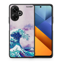 Thumbnail for Θήκη Xiaomi Poco M6 4G Blue Waves από τη Smartfits με σχέδιο στο πίσω μέρος και μαύρο περίβλημα | Xiaomi Poco M6 4G Blue Waves case with colorful back and black bezels