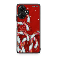 Thumbnail for Xiaomi Poco M6 4G Candy Cane θήκη από τη Smartfits με σχέδιο στο πίσω μέρος και μαύρο περίβλημα | Smartphone case with colorful back and black bezels by Smartfits