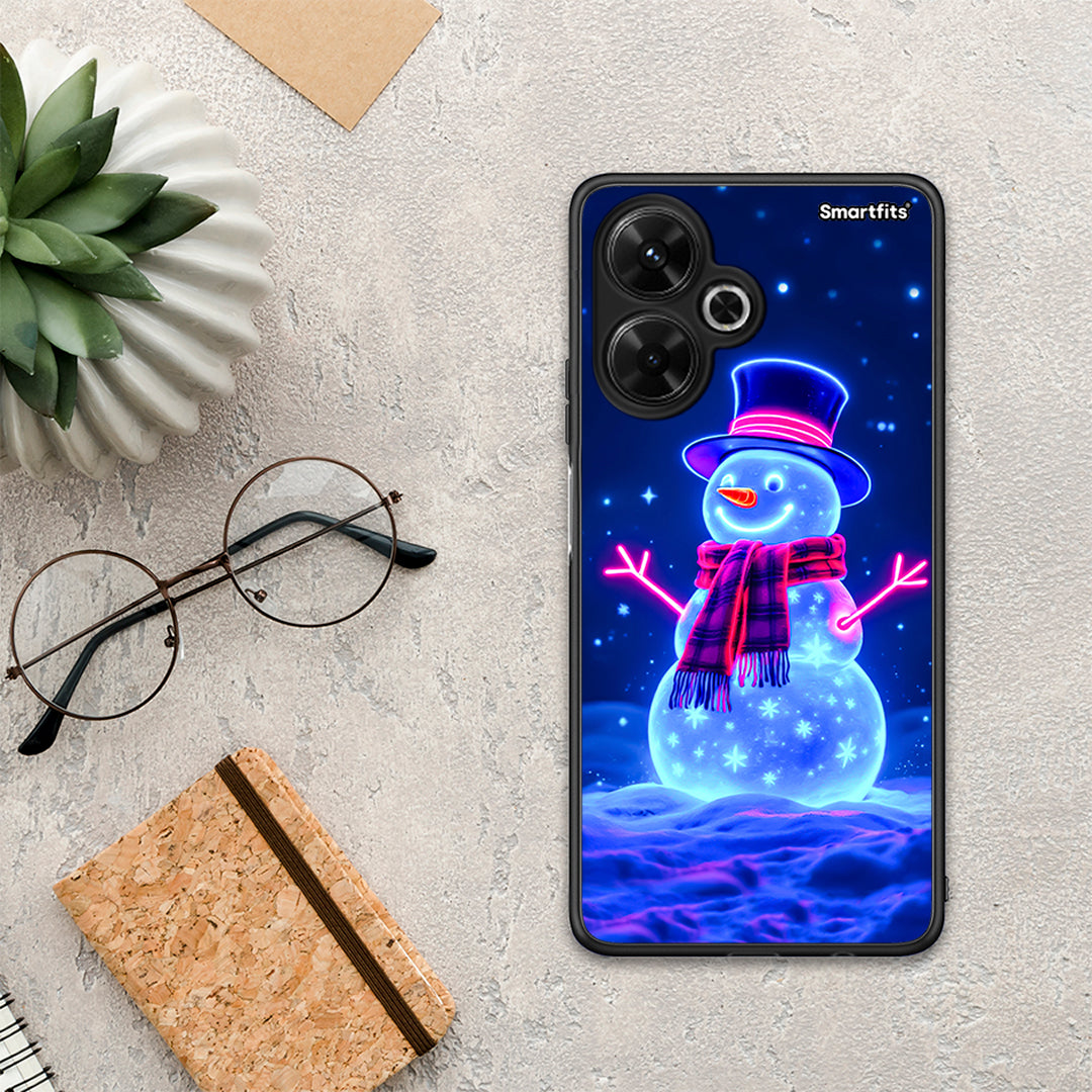 Christmas Neon Snowman - Xiaomi Poco M6 4G θήκη