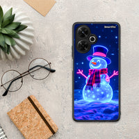 Thumbnail for Christmas Neon Snowman - Xiaomi Poco M6 4G θήκη