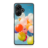 Thumbnail for Xiaomi Poco M6 4G Colorful Balloons θήκη από τη Smartfits με σχέδιο στο πίσω μέρος και μαύρο περίβλημα | Smartphone case with colorful back and black bezels by Smartfits