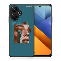 Thumbnail for Θήκη Xiaomi Poco M6 4G Cry An Ocean από τη Smartfits με σχέδιο στο πίσω μέρος και μαύρο περίβλημα | Xiaomi Poco M6 4G Cry An Ocean case with colorful back and black bezels