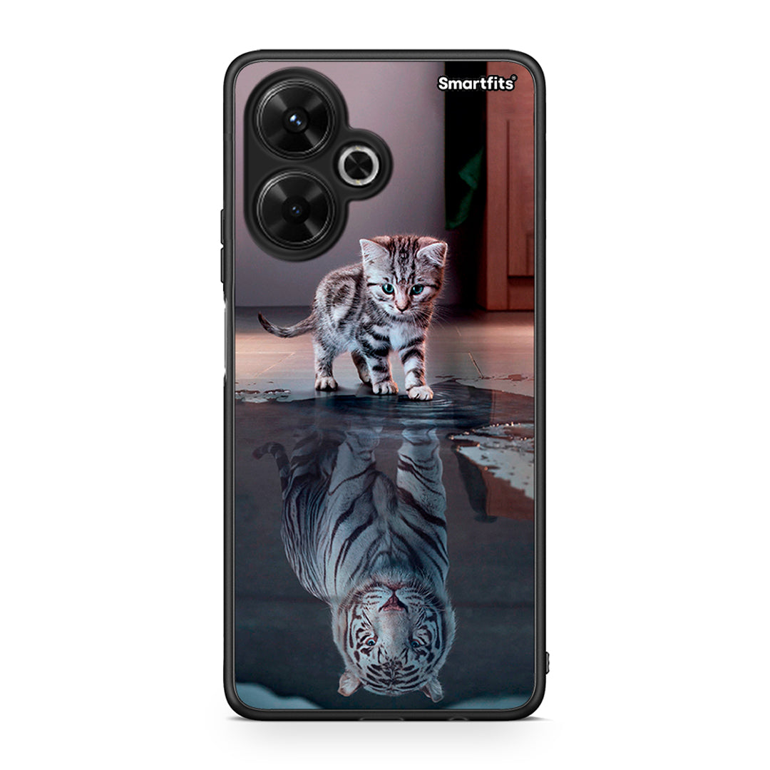 4 - Xiaomi Poco M6 4G Tiger Cute case, cover, bumper