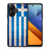 Thumbnail for Θήκη Xiaomi Poco M6 4G Greek Flag από τη Smartfits με σχέδιο στο πίσω μέρος και μαύρο περίβλημα | Xiaomi Poco M6 4G Greek Flag case with colorful back and black bezels