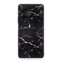 Thumbnail for 4 - Xiaomi Poco M6 4G Black Rosegold Marble case, cover, bumper