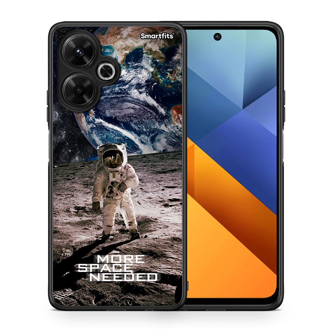 Θήκη Xiaomi Poco M6 4G More Space από τη Smartfits με σχέδιο στο πίσω μέρος και μαύρο περίβλημα | Xiaomi Poco M6 4G More Space case with colorful back and black bezels