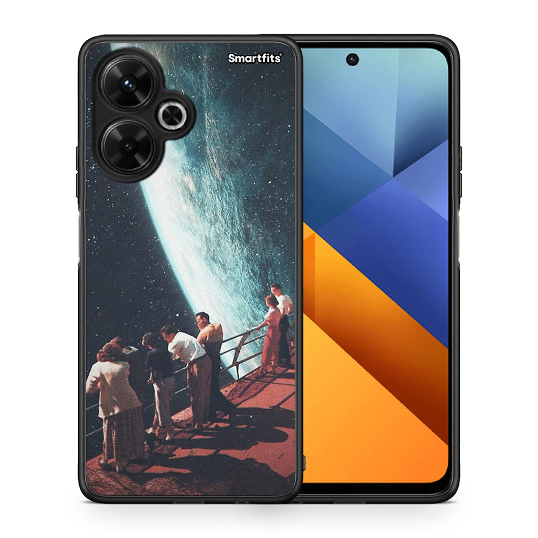 Θήκη Xiaomi Poco M6 4G Surreal View από τη Smartfits με σχέδιο στο πίσω μέρος και μαύρο περίβλημα | Xiaomi Poco M6 4G Surreal View case with colorful back and black bezels