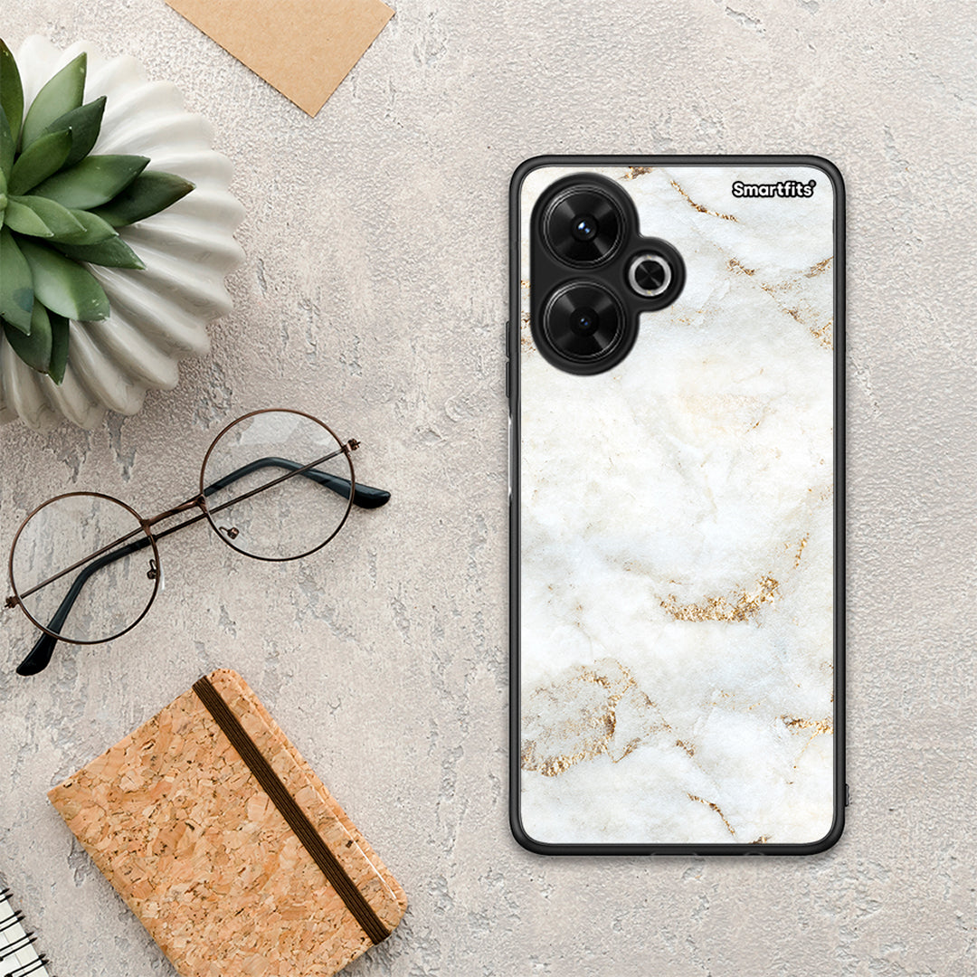 White Gold Marble - Xiaomi Poco M6 4G θήκη