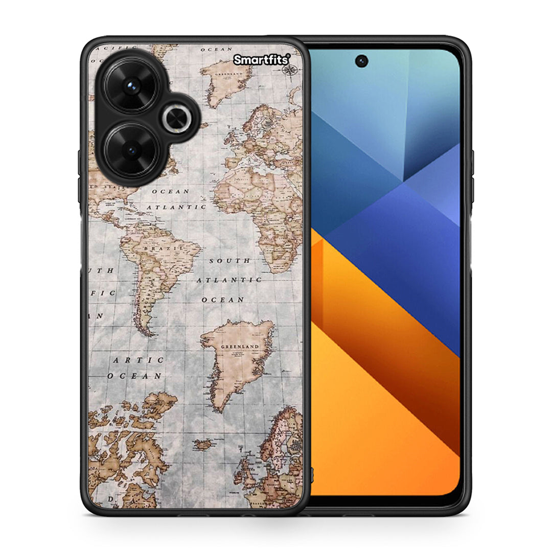 World Map - Xiaomi Poco M6 4G θήκη