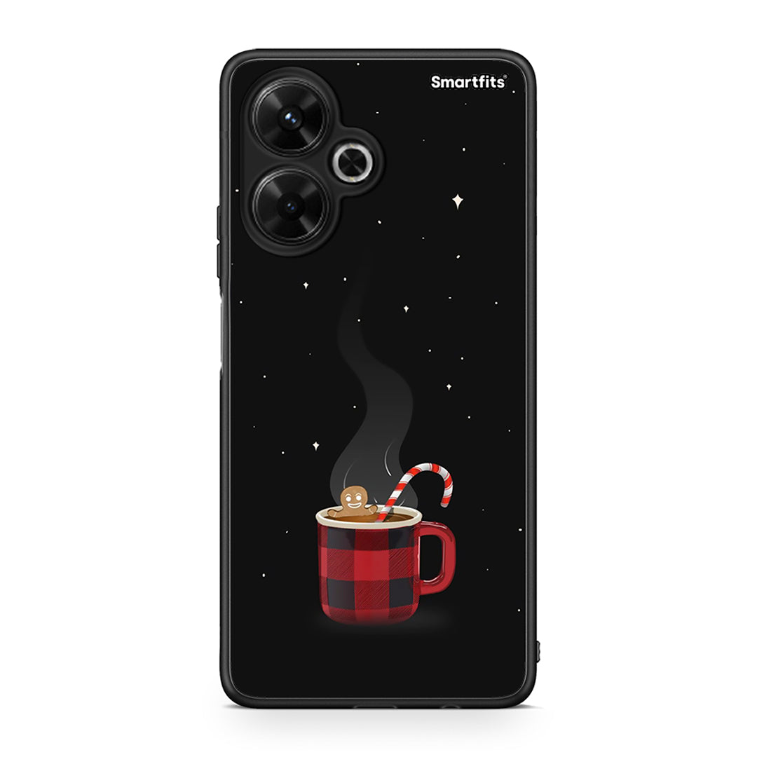 Xiaomi Poco M6 4G Xmas Bathing θήκη από τη Smartfits με σχέδιο στο πίσω μέρος και μαύρο περίβλημα | Smartphone case with colorful back and black bezels by Smartfits