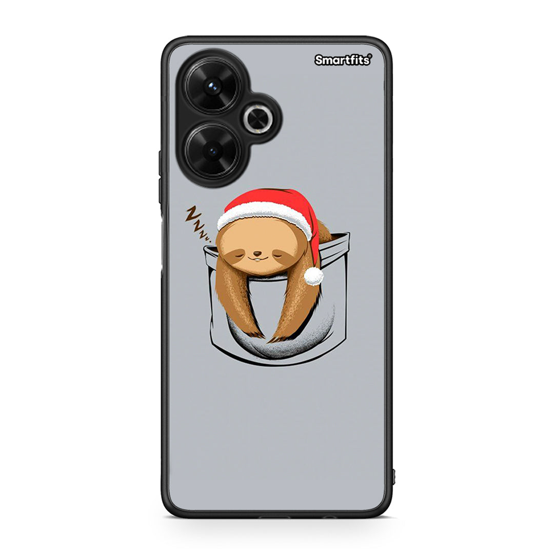 Xiaomi Poco M6 4G Xmas Zzzz θήκη από τη Smartfits με σχέδιο στο πίσω μέρος και μαύρο περίβλημα | Smartphone case with colorful back and black bezels by Smartfits