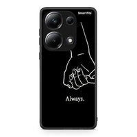Thumbnail for Xiaomi Redmi Note 13 Pro 4G Always & Forever 1 Θήκη Αγίου Βαλεντίνου από τη Smartfits με σχέδιο στο πίσω μέρος και μαύρο περίβλημα | Smartphone case with colorful back and black bezels by Smartfits