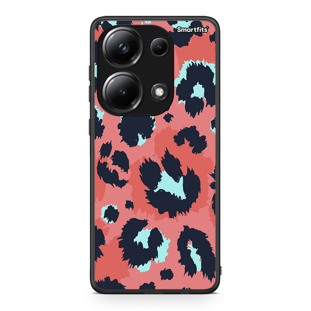 22 - Xiaomi Poco M6 Pro Pink Leopard Animal case, cover, bumper