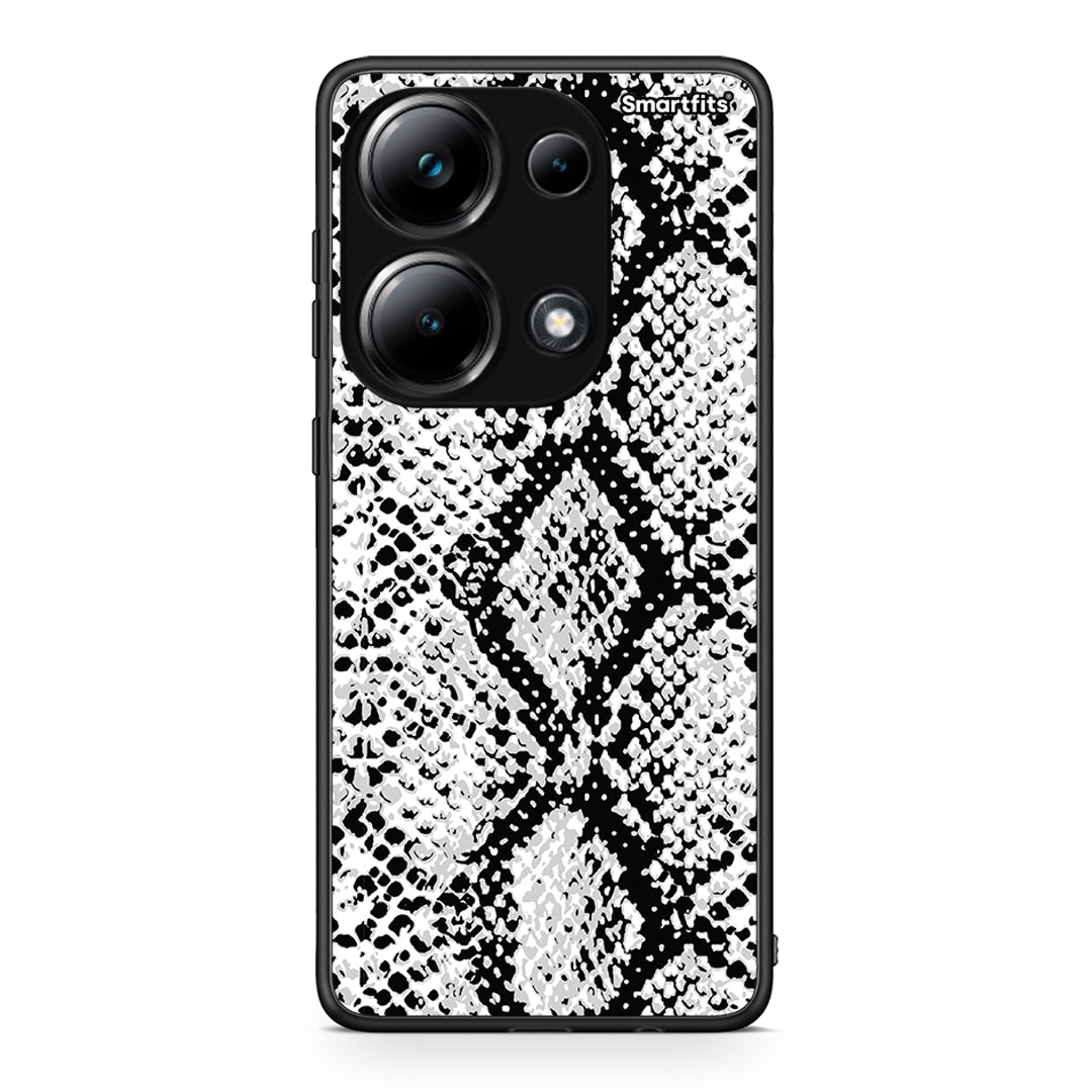 24 - Xiaomi Poco M6 Pro White Snake Animal case, cover, bumper