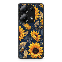 Thumbnail for Xiaomi Redmi Note 13 Pro 4G Autumn Sunflowers Θήκη από τη Smartfits με σχέδιο στο πίσω μέρος και μαύρο περίβλημα | Smartphone case with colorful back and black bezels by Smartfits