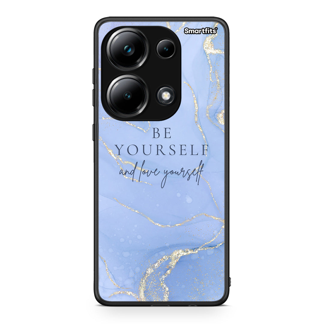 Xiaomi Poco M6 Pro Be Yourself θήκη από τη Smartfits με σχέδιο στο πίσω μέρος και μαύρο περίβλημα | Smartphone case with colorful back and black bezels by Smartfits