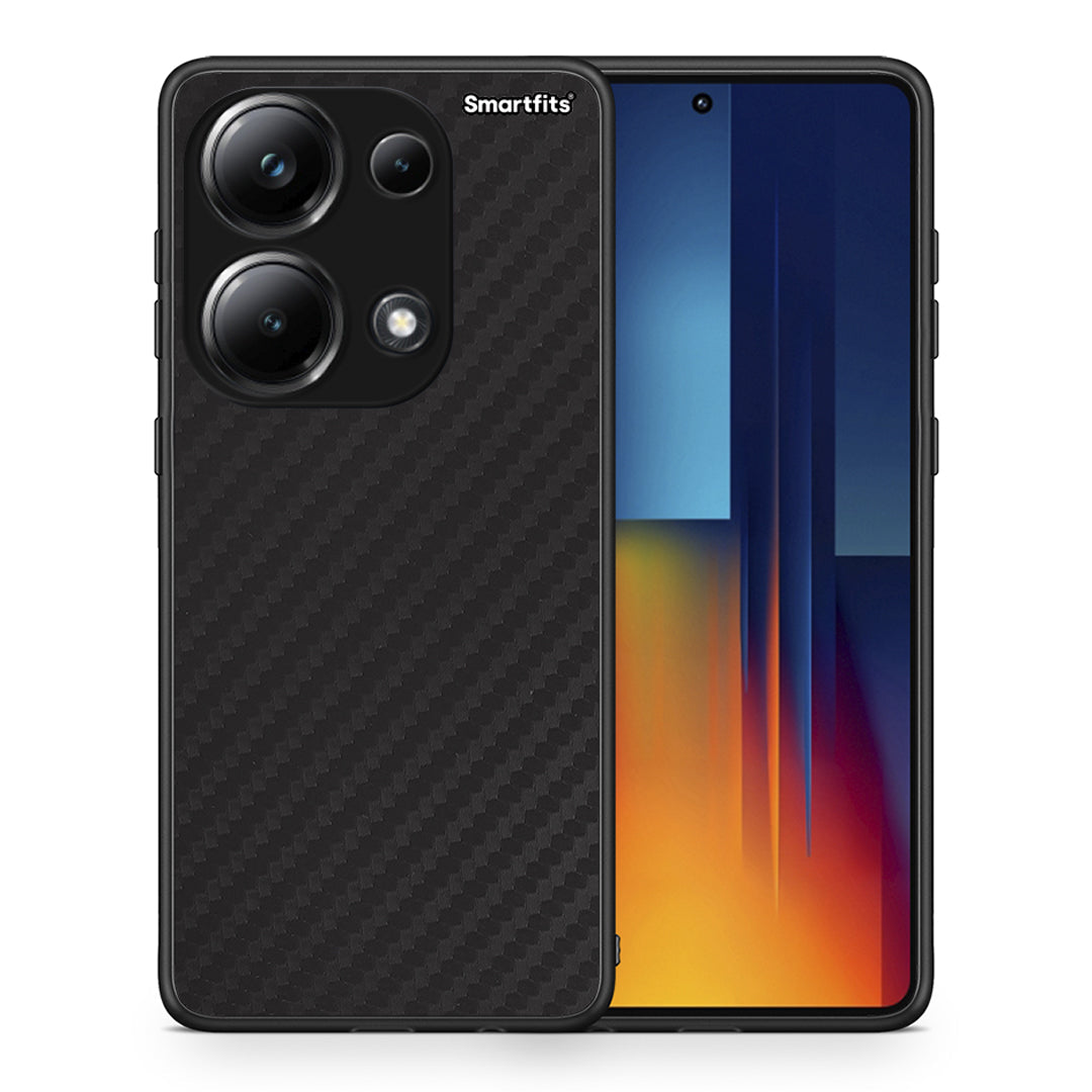 Θήκη Xiaomi Poco M6 Pro Carbon Black από τη Smartfits με σχέδιο στο πίσω μέρος και μαύρο περίβλημα | Xiaomi Poco M6 Pro Carbon Black case with colorful back and black bezels