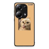 Thumbnail for Xiaomi Poco M6 Pro Cat Tongue θήκη από τη Smartfits με σχέδιο στο πίσω μέρος και μαύρο περίβλημα | Smartphone case with colorful back and black bezels by Smartfits