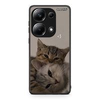 Thumbnail for Xiaomi Redmi Note 13 Pro 4G Cats In Love Θήκη από τη Smartfits με σχέδιο στο πίσω μέρος και μαύρο περίβλημα | Smartphone case with colorful back and black bezels by Smartfits