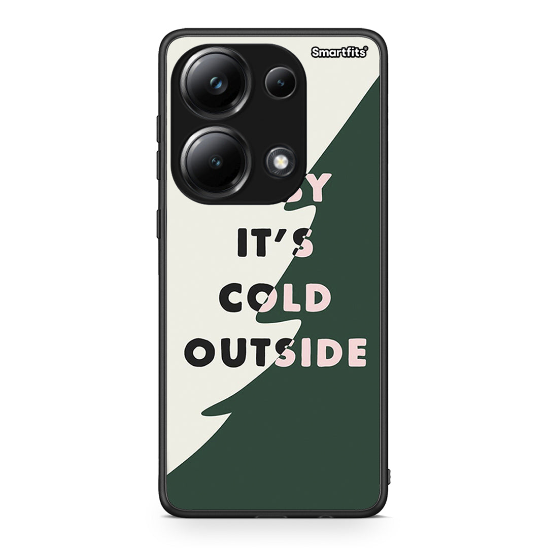 Xiaomi Poco M6 Pro Cold Outside θήκη από τη Smartfits με σχέδιο στο πίσω μέρος και μαύρο περίβλημα | Smartphone case with colorful back and black bezels by Smartfits